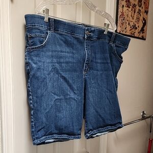 Lee Women's Dark Blue Denim Shorts